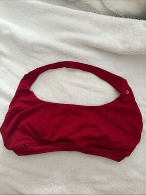 Seamless Pullover Sports Bralette - Deep Red